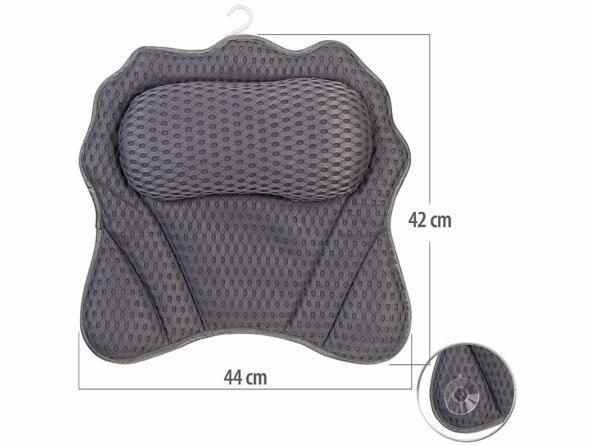 Coussin ergonomique à ventouses pour baignoire