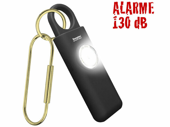 Alarme personnelle 130 dB avec lampe de poche