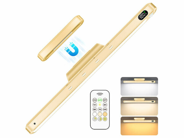 Réglette LED CCT rechargeable télécommandée avec capteur PIR 