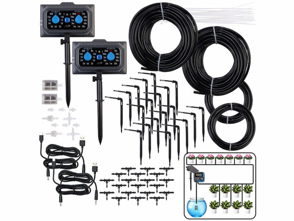 2 systèmes d'irrigation solaires BWC-635.solar pour jusqu'à 30 plantes