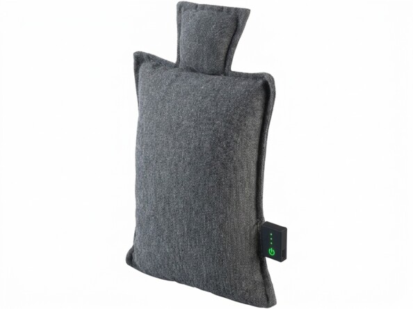 Bouillotte électrique rectangulaire avec col vu de face