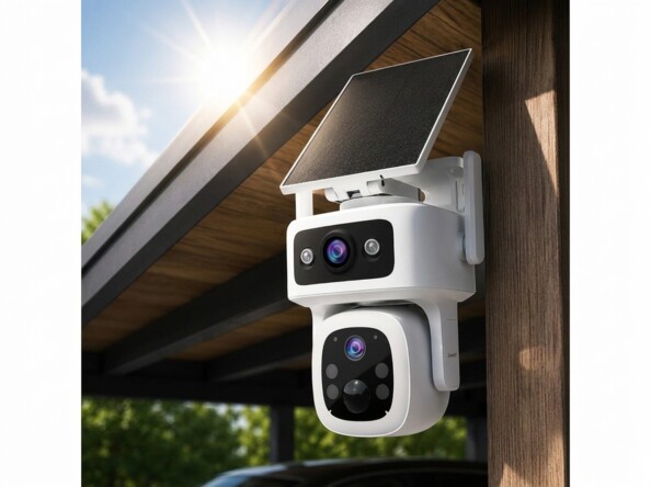 Caméra de surveillance solaire double objectif PTZ 4G/LTE IPC-920.lte