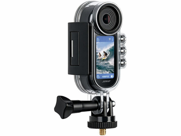 Caméra sport 4K avec boîtier étanche