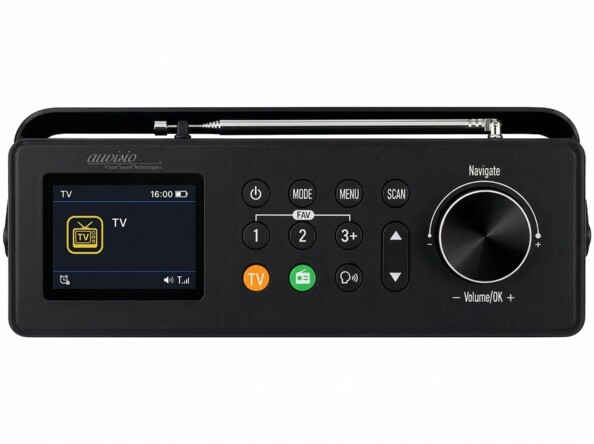 Enceinte TV et radio DAB/FM portable rechargeable avec fonction bluetooth