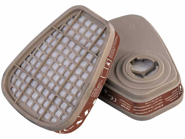 filtres à particules et à gaz pour masque respiratoire