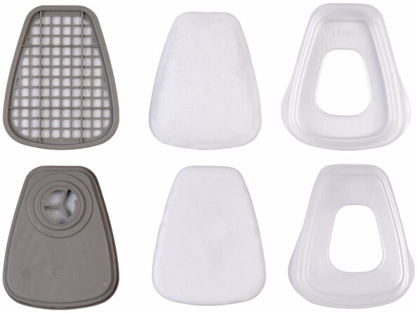 filtres à particules et à gaz pour masque respiratoire