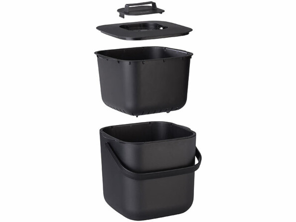 Poubelle à déchets organiques 7 L vue éclatée de tous les éléments