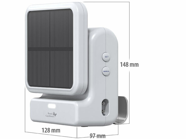 pompe avec panneau solaire BWC-645 avec dimensions 148 x 128 x 97 mm