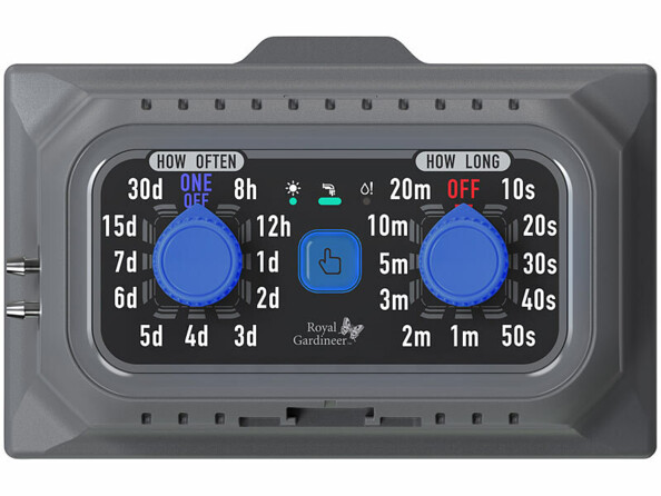 zoom sur le panneau de commande du système d'arrosage solaire BWC-635