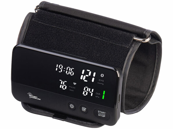 Tensiomètre bras connecté OB-325 rechargeable vus de face