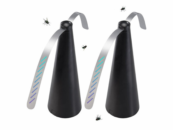 2 ventilateurs anti insectes volants à piles et USB