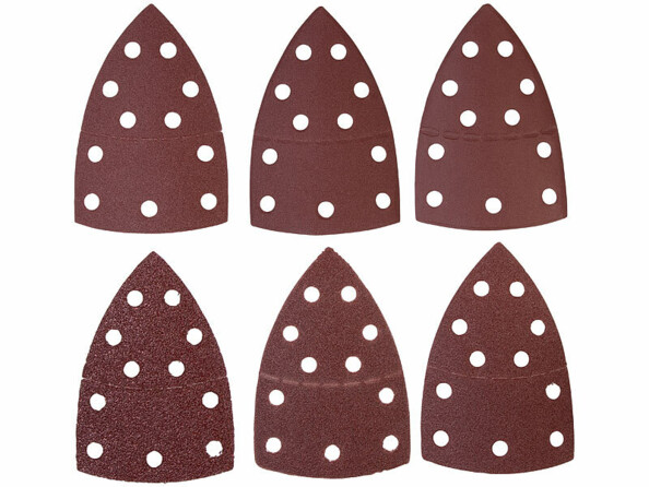 60 patins papier de verre P40 - P240 pour ponceuses Delta & triangulaires