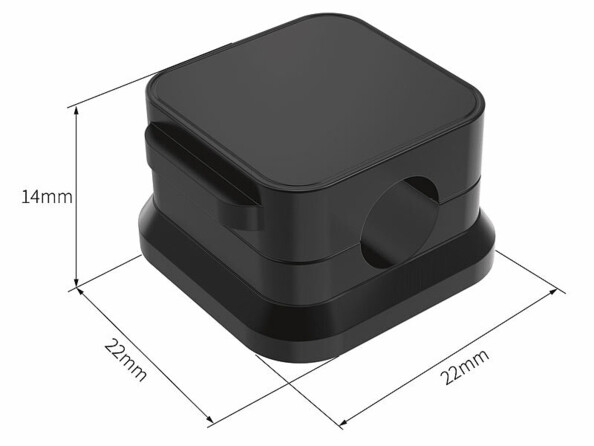 clip organiseur pour câbles avec fermeture magnétique
