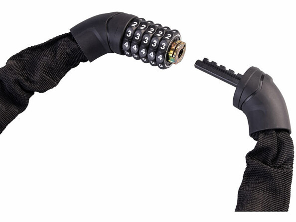 Antivol 2 roues 90 cm code 5 chiffres et chaîne acier