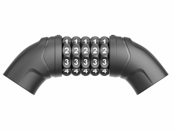 Antivol chaîne en acier combinaison 5 chiffres pour vélo 90 cm