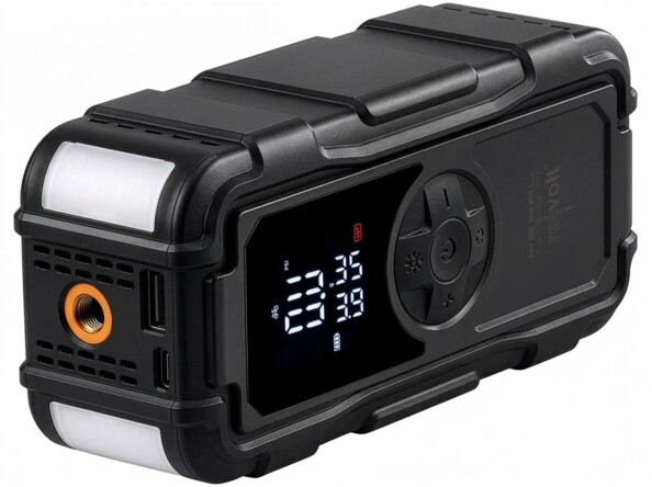 Booster pour batterie auto PB-855 avec compresseur, batterie externe USB et lampe de poche LED