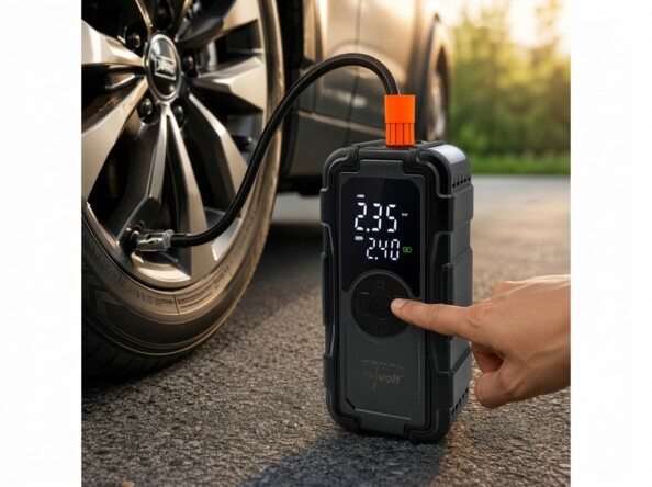 Booster pour batterie auto PB-855 avec compresseur, batterie externe USB et lampe de poche LED