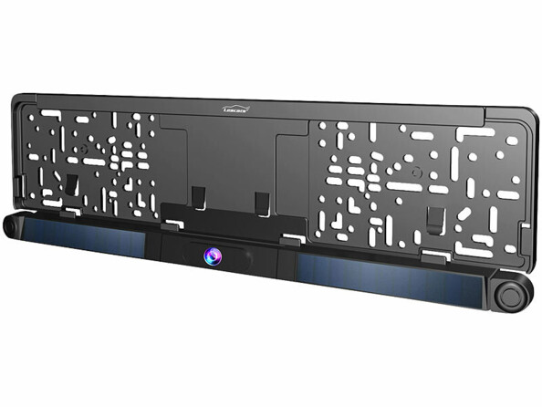 support de plaque avec caméra de recul et capteurs de distance