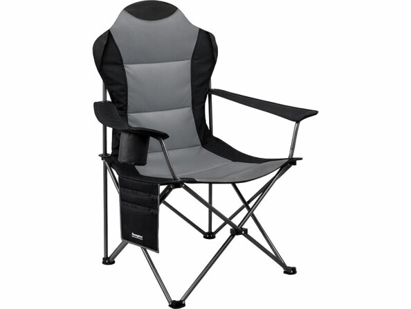Chaise de camping pliable avec accoudoirs