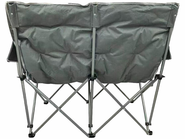 Chaise de camping pliable pour 2 personnes vue arrière