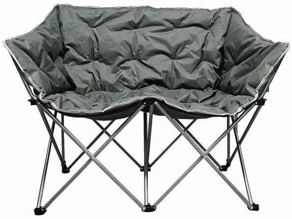 Chaise de camping pliable pour 2 personnes de face