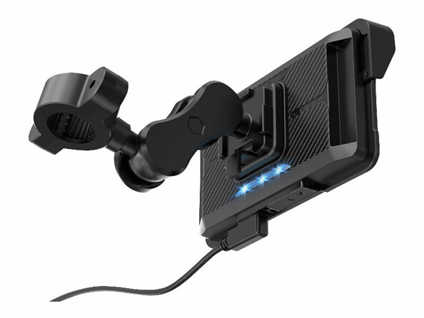 Écran 5" pour moto compatible CarPlay et Android Auto vue arrière