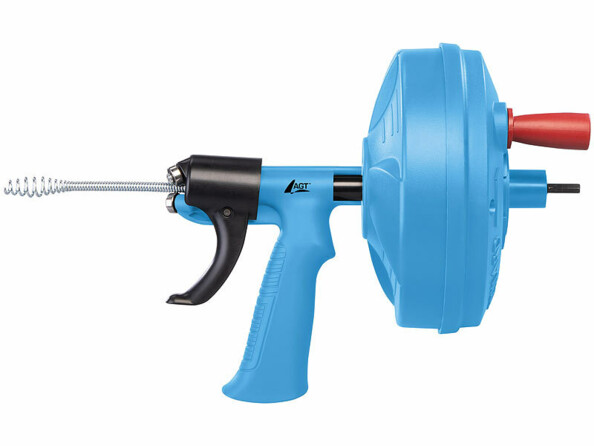 Furet de plomberie 8 m / Ø 6,3 mm avec manivelle et mandrin pour perceuse