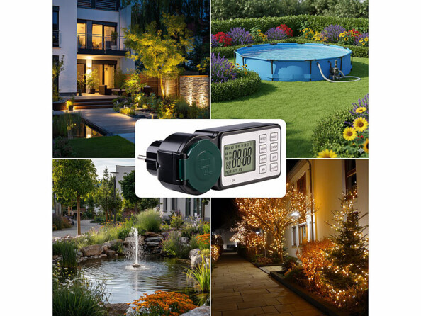 Programmateur électrique hebdomadaire d'extérieur avec visuel extérieur