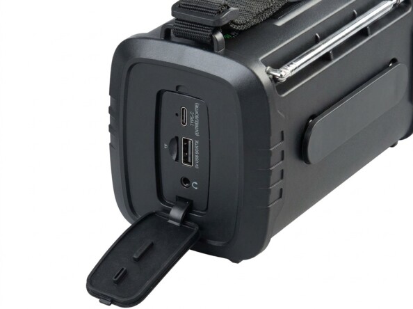 Radio de secours SOL-1555 avec dynamo, batterie externe 20000 mAh et lampe LED
