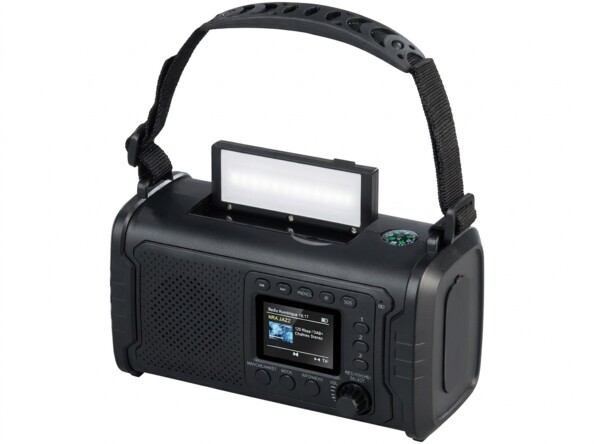 Radio de secours SOL-1555 avec dynamo, batterie externe 20000 mAh et lampe LED