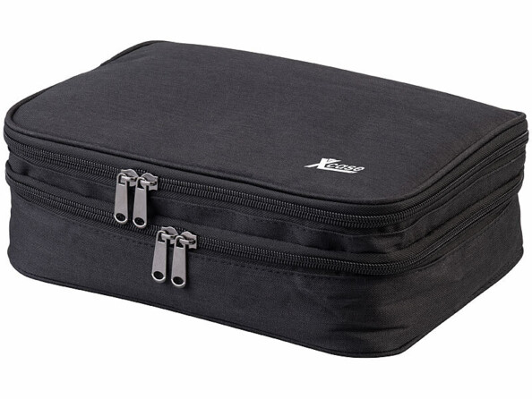 Sac de rangement pour appareils électroniques vue fermée de 3/4