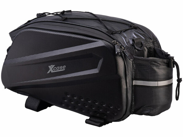 Sacoche porte-bagages et sac bandoulière 10 L pour vélo vue de 3/4 dos