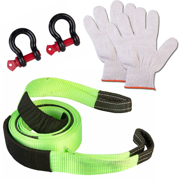 Sangle de remorquage jusqu’à 10 tonnes – 5 m avec gants
