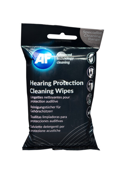 pack de 40 lingettes de nettoyage pour protections auditives casque audio écouteurs AD Hearing protection cleaning wipes