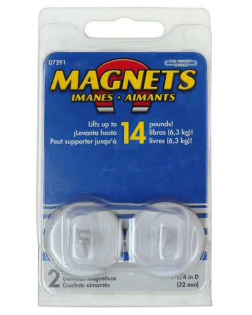 Packaging 2 crochets aimantés