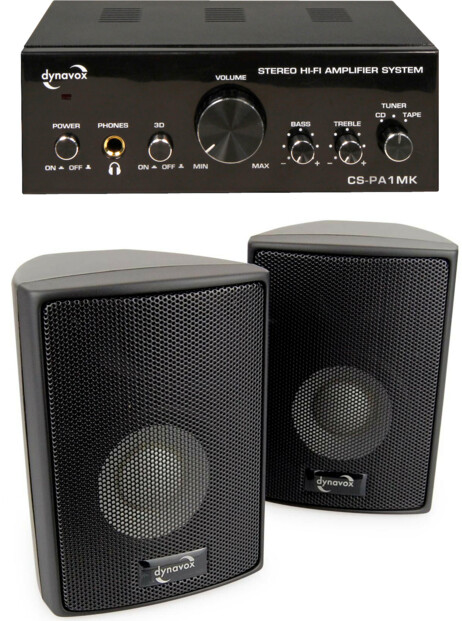 Amplificateur stéréo avec kit d'enceintes CS-PA1 - Noir