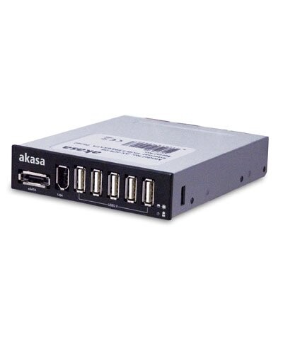 Baie Hub 3.5'' - 5 ports USB 2.0 ESATA et Firewire