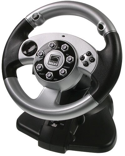 Volant Pc & Ps2 Silver Lightning Wheel