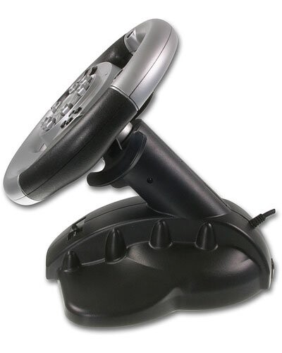 Volant Pc & Ps2 Silver Lightning Wheel