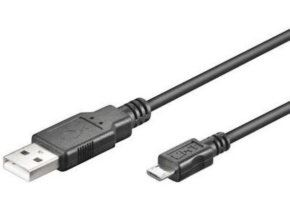 Câble USB-A vers Micro-USB - 1,80 m - Noir Goobay