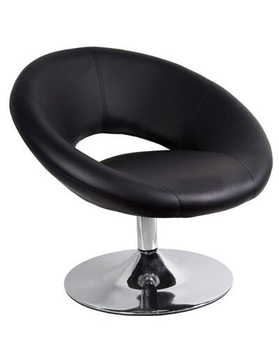 Fauteuil de bar pivotant noir