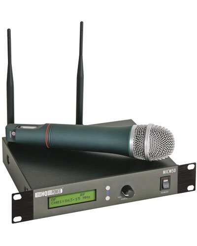 Microphone Uhf Sans Fil À 12 Canaux avec Afficheur LCD