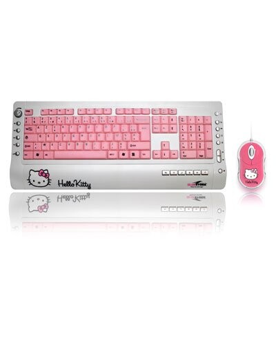 Pack clavier + souris ''Hello Kitty''