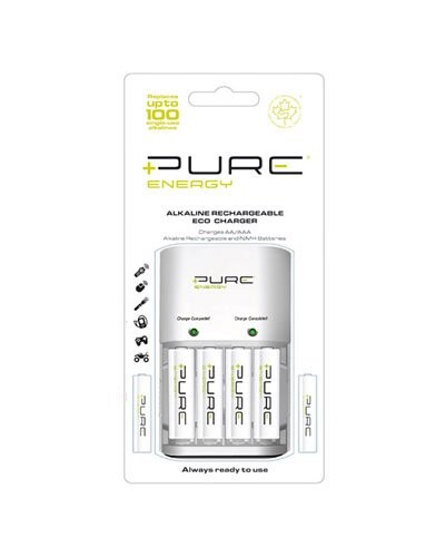 Pure Energy chargeur pour piles alcalines et accus Nimh