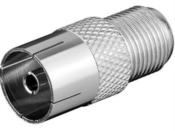 Adaptateur d'antenne satellite F femelle vers coaxial femelle