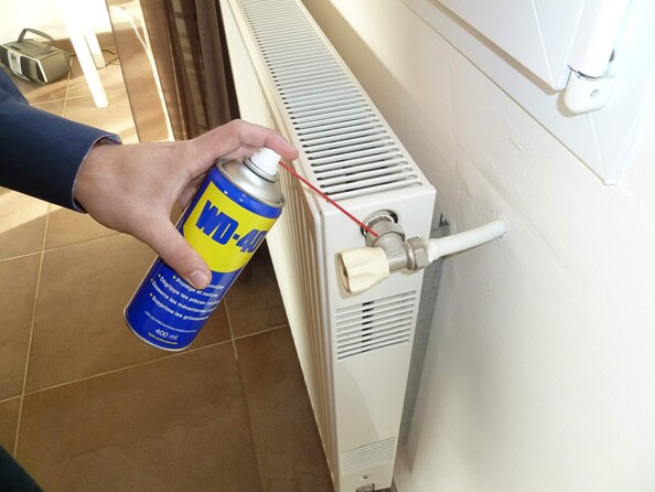 Dégrippant WD-40 400 Ml WD-40 exemple sur chauffage