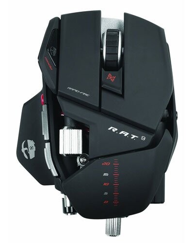 Souris de Jeu Sans Fil Cyborg R.A.T. 9 Noir Mat