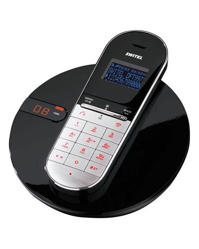 Téléphone design sans fil avec répondeur