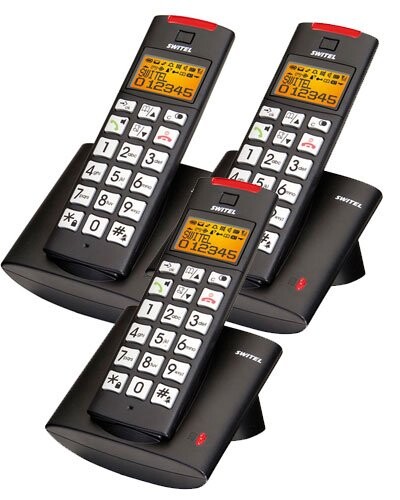 Téléphone sans fil Switel DC681 version 3 combinés