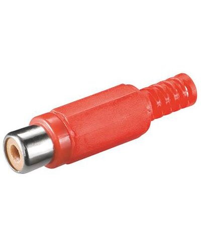 Fiche cinch femelle - rouge